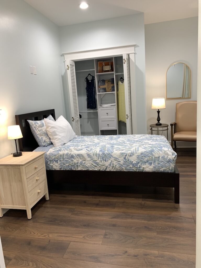 Glen Haven Huntersville assisted living private bedroom furniture closet six resident home spacious